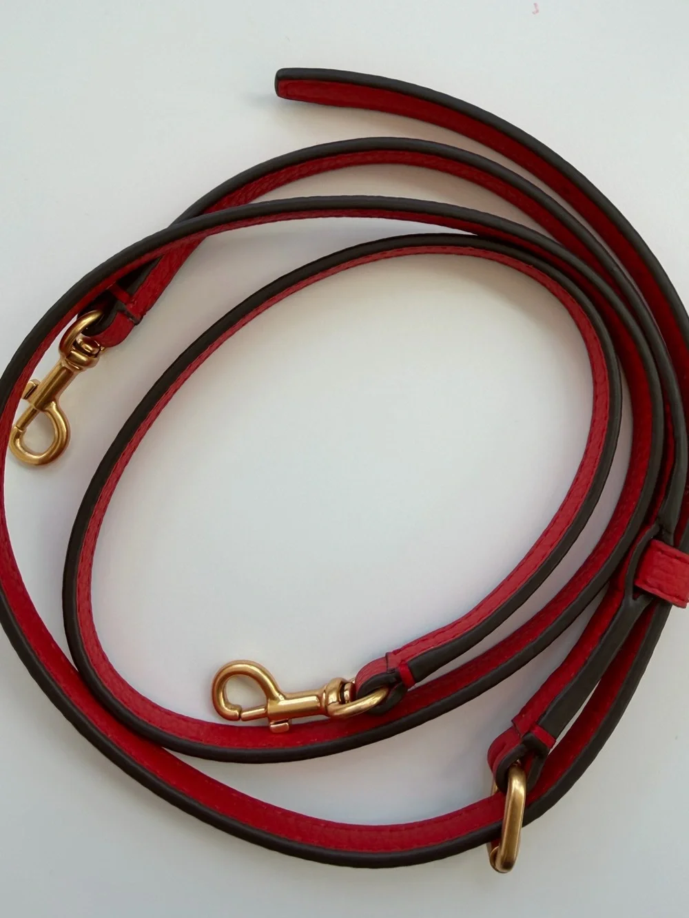 Tory Burch Red Pebbled Mini Tote with Gold Logo Accent